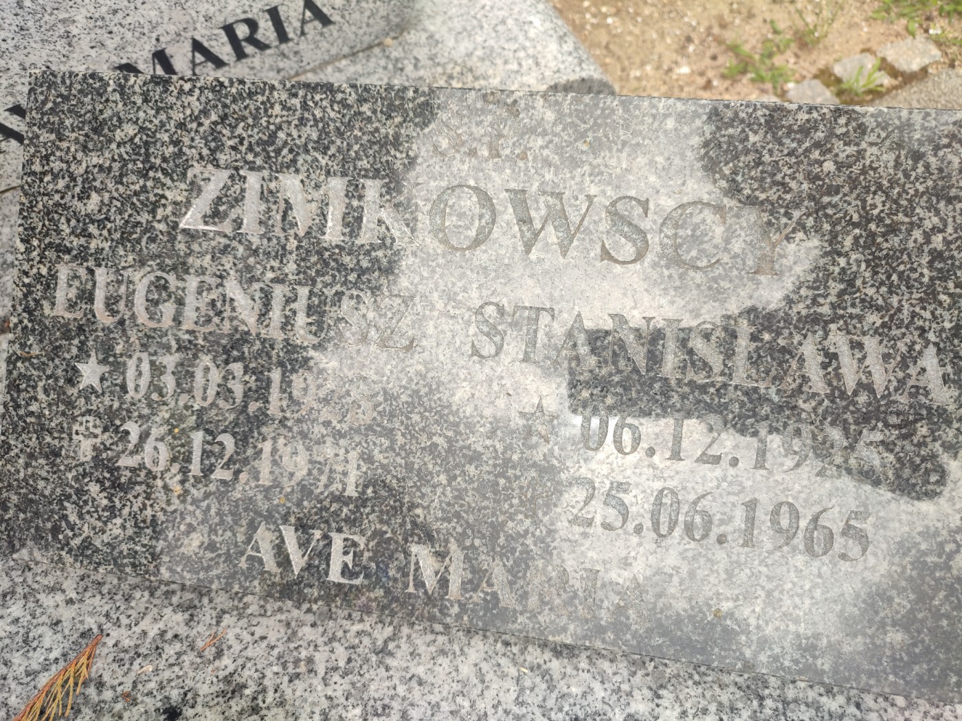 Grób Eugeniusz Zimkowski