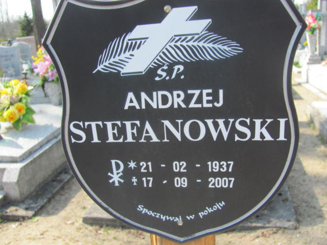 Andrzej Stefanowski 1937 Pieńsk - Grobonet - Wyszukiwarka osób pochowanych