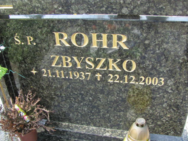 Zbyszko Rohr 1937 Pieńsk - Grobonet - Wyszukiwarka osób pochowanych